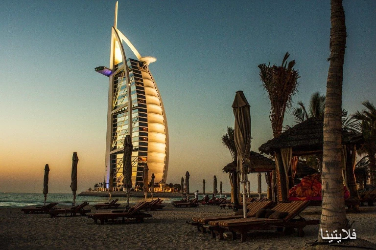 ساحل برج العرب دبی Burj Al Arab Beach